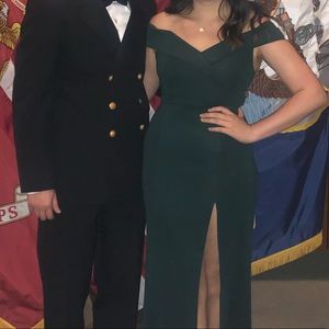 Showpo One for the Money Dress in Emerald